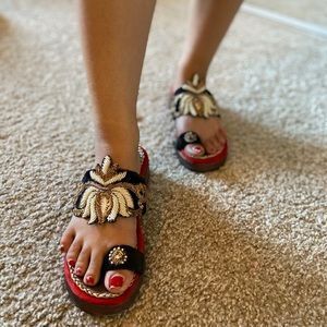 Handmade platform sandals